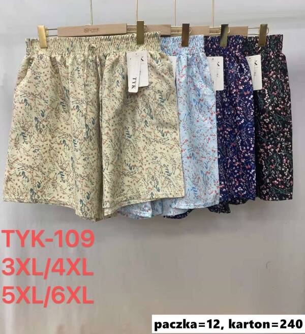 Szorty damskie Roz 3XL-6XL, Mix Kolor Paczka 12 szt